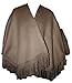 Extra 40% Off Warm Sexy Soft 100% Alpaca Wool Poncho Coat Cape Stylish Solid Camelhair Color