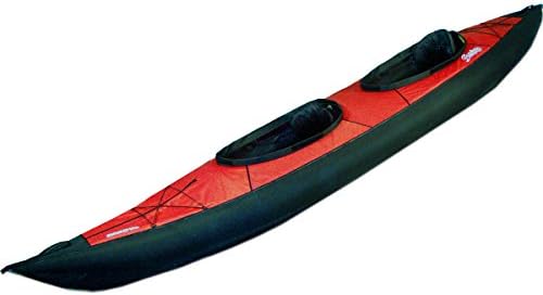 Double Inflatable Kayak in Red Deck / Black Hull