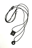 Diesel Black Gold Rivet Leather Pendant Necklace