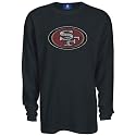 Reebok San Francisco 49ers Black Thermal Long Sleeve Top