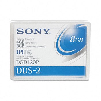 Sony® 1/8 inch Tape DDS Data Cartridge CART,DDS-2,4MM,120M (Pack of10)