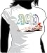 Women's 70's Cult Film - ACID T-shirt, White Small