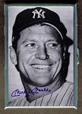 KL MICKEY MANTLE NEW YORK YANKEES ID CREDIT CARD WALLET CIGARETTE CASE COMPACT MIRROR