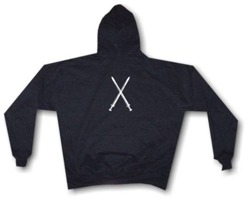 Click here to buy CROSSED Medieval Battle Swords Mens Hoodie Sweat Shirt Small thru 4XL.