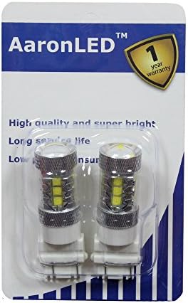 1Pair AaronLED White 80W High Power 3156 3157 Epstar LED Lights for Brake Backup Reverse Turn Signals Lights