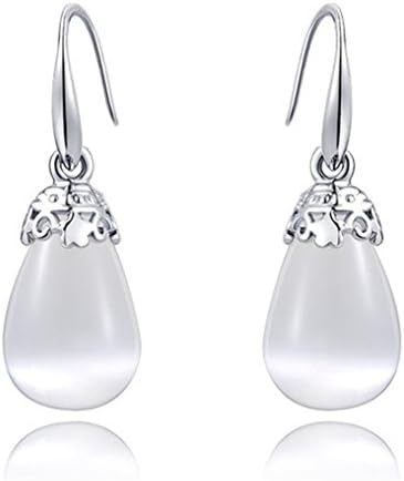 TIDOO Jewelry Fashion Rose Gold Platinum Plated Austrian Crystals Water Drop Earrings 100% Man-made Trendy Elegance Dangler Earring Clip Stud For Women,Hot,Best Gift For Lover Party Wedding Anniversary Engagement Valentine's Day Christmas