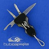 New Mustang Multi Tool Flashlight Key Chain Ring