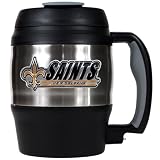 Sports NFL SAINTS 52oz. Stainless Steel Macho Travel Mug with Bottle Opener/Stainless Steel Bottle Opener Stainless Steel