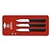 Mundial SC0548-3 3-Inch Clip Point Paring Knife Collection, Set of 3, Black