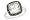 3 1/10 Carat Green Quartz and Black Diamond 14K White Gold Ring