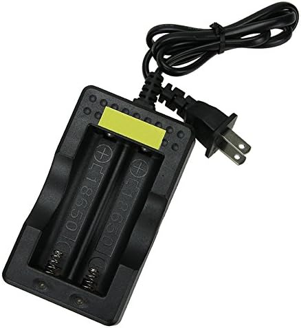 eHometown 18650 Li-ion Rechargeable Battery Plug AC Charger, 2 slots for 18650 charger