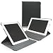 BoxWave iPad 3 Swivel Stand Case – Synthetic Leather iPad 3 Folio Case with 360 Degree Rotating Mechanism for Landscape or Portrait with Adjustable Viewing Angle Stand – iPad3 Cases and Covers (Nero Black)