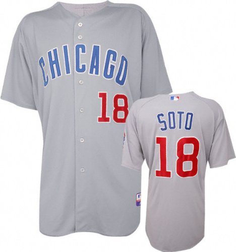 Geovany Soto Majestic Road Authentic Onfield Cool Base Chicago Cubs Jersey