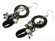 Crystal Ball Dangle and Semi Precious Stone Earrings Fashion Jewelry