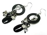 Crystal Ball Dangle and Semi Precious Stone Earrings Fashion Jewelry