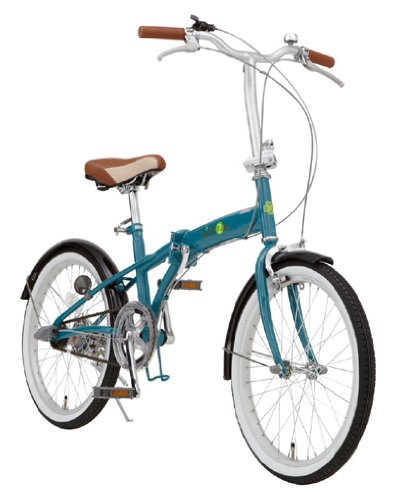 TOP ONE 折りたたみ自転車 20インチ内装3段 ターコイズブルー FDY203TB