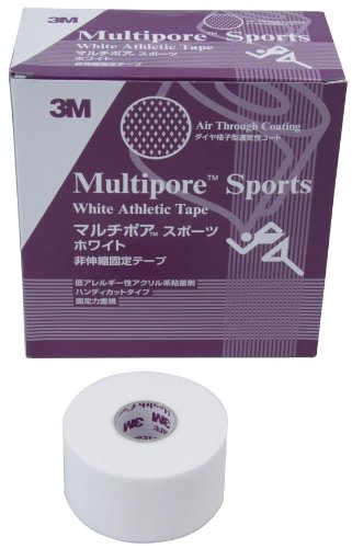 3M(スリーエム) マルチポアスポーツホワイト非伸縮固定テープ  298038