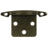 JR Products 70605 Antique Brass Free Swing Flush Mount Hinge - Pack of 2