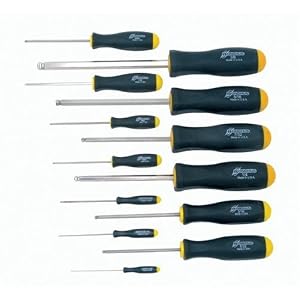 Bondhus 16637 Set of 13 Balldriver Screwdrivers with BriteGuard Finish, sizes .050-3 8-Inch by Bondhus