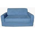 Furniture online: Fun Furnishings  Sofa Sleeper, Blue Micro Suede