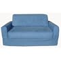 Fun Furnishings  Sofa Sleeper, Blue Micro Suede