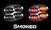 VMS RACING SMOKED Black Lenses Assembly SIDE MARKER LED Fender Lights RED & AMBER LEDs FSM 264132LEDBK (4 Piece Pc Set Kit) Compatible with Ford F350 F450 F550 Super Duty Dually Bed 99-10 1999-2010