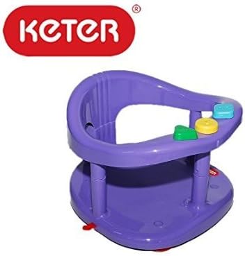 Keter Baby Bath Seat Ring Bathtub Tub Plastic Purple Color For 7 - 16 Months /// Max. 13Kg / 28.6Lbs