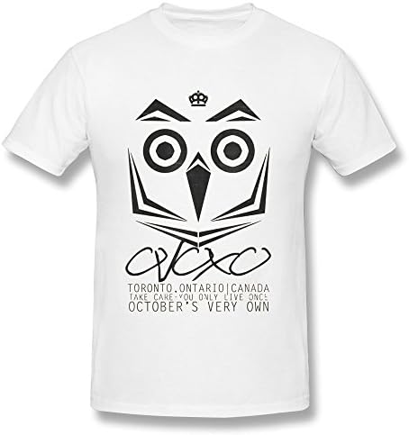 DMENDO Men's Republic Records The Weeknd XO OVOXO Bird T-shirt M White