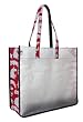 WSU Washington State University Logo Beach Stadium Tote Bag with Clear Sides and Cotton Fabric - SEE Through Thru Bag for School Events or Beach GIFT IDEA for MEN Women Ladies MOM Mother or Dad Teachers and Travelers