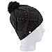 Features:+ 100% Acryl mit flauschigem Lycra� Futter+ Vintage Beanie mit Zopfmuster und Bommel+ Eng anliegende M&uuml;tze