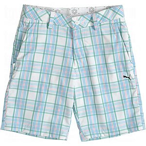 Travel Gear Bag Puma Mens Check Woven Dobby Bermuda Shorts