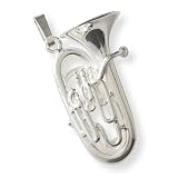 Bijou musique pendentif en argent : petit euphonium