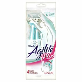 Gillette Agilite Plus Slalom Women's Disposable Razors - 4 Pack