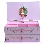 Ballet Slipper Arabesque Music Jewelry Box