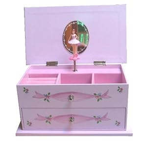 Ballet Slipper Arabesque Music Jewelry Box by 