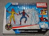 Marvel Universe 3 3/4inch Exclusive Action Figure 3-Pack Spider-Man and His Amazing Friends (Firestar, Spider-Man and Iceman)