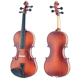 Mendini MV300 Satin Antique Finish Rosewood Fitted 1/2 Half Size Violin Outfit