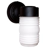MaxLite ML4G181JJBK 18-Watt Jelly Jar Lantern (75-Watt equivalent) in Black