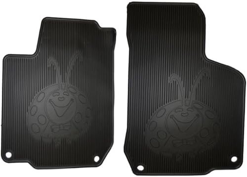 Volkswagen Beetle 1998-2007 All Black Front Custom Fit 2pc Rubber Floor Mats Set