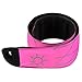 Nite Ize SlapLit LED Slap Wrap, Light Up Bracelet or Anklet for Nighttime Visibility, Neon Pink with Red Led