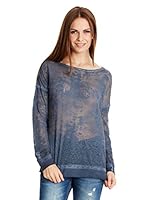 Broadway NYC Camiseta Manga Larga Faith (Azul Oscuro)