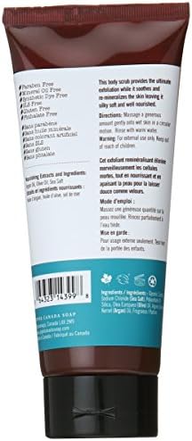 Naturally Sugar and Salt Body Scrub, Argan Sea Salt, 6.8 Fluid Ounce