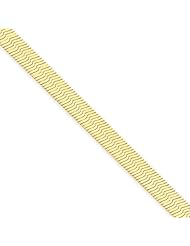 5mm, 14 Karat Yellow Gold, Silky Herringbone Chain - 16 inch