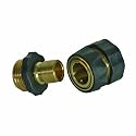 Camco 20133 RV Brass Quick Hose Connect