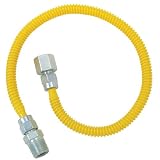 Buy Plumb Shop Brasscraft CSSL54-36P 36-Inch Stainless Steel Gas Dryer Connector by PlumbShop
