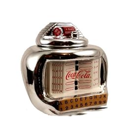 Coca-Cola Silver jukebox oldies cookie Jar Collectable Cookie Jar by Gibson