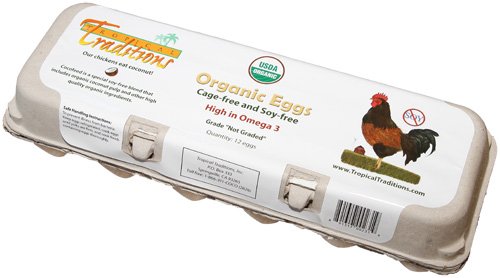 Organic Soy-free Omega 3 Eggs (4 dozen)