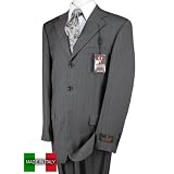 Valenti Men Suits Italian Super 150s Merino Wool Hand Tailored Made in Italy Canvas Front... by VALENTI MADE IN ITALY