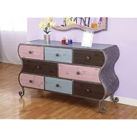 Parisian 8 drawer Dresser, 32Hx55W, COOL GRAY by Home Decorators Collection