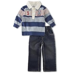 Levis Boys Rugby Denim 2 Piece Set, Renegade